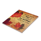 Romeinen 15:13 God of Hope Autumn Leaves Tegeltje (Zijkant)