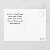 Romeinen 15:13 God of Hope White Flowers Briefkaart (Achterkant)