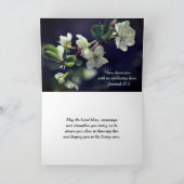 Romeinen 15:13 God of Hope White Flowers Kaart (Binnen)