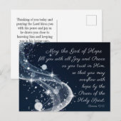 Romeinen 15:13 God van de Bijbelse Verse van de Ho Briefkaart (Voorkant / Achterkant)