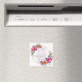 Romeinen 15:13 - God van de hoop, Bijbelvers Flora Magneet (Insitu (Vaatwasser))