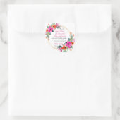 Romeinen 15:13 - God van de hoop, Bijbelvers Flora Vierkante Sticker (Tas)