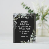 Romeinen 15:13 God van de Hoop Christelijk Bijbelv Briefkaart (Staand voorkant)