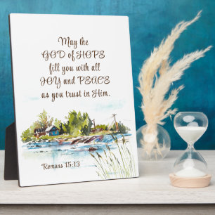 Romeinen 15:13 God van de Hoop Christelijk Bijbelv Fotoplaat