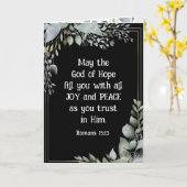 Romeinen 15:13 God van de Hoop Christelijk Bijbelv Kaart (Gele Bloem)