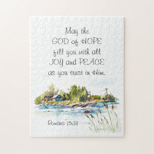 Romeinen 15:13 God van de Hoop Christelijk Bijbelv Legpuzzel