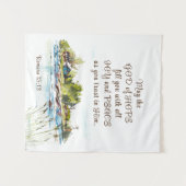 Romeinen 15:13 God van de Hoop Christelijk Bijbelv Wandkleed (Voorkant (horizontaal))