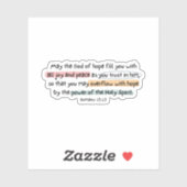 Romeinen 15:13 God van de hoop Sticker (Vel)