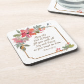 Romeinen 15:13 God van hoop Bier Onderzetter (Linkerzijde)