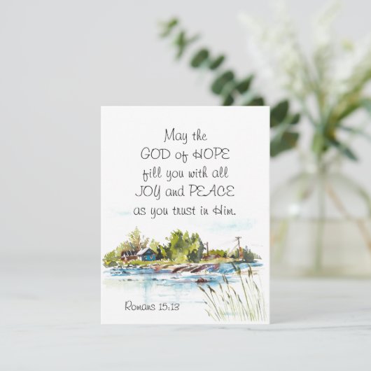 Romeinen 15:13 God van Hoop Christelijke Bijbel Pl (Staand voorkant)