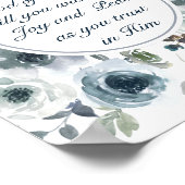 Romeinen 15:13 God van hoop, Floral Poster (Hoek)