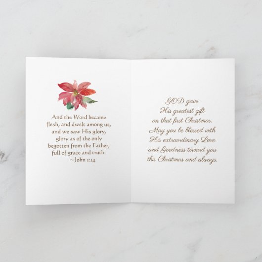 Romeinen 15:13 God van hoop, Kerstmis Feestdagen Kaart (Binnen)