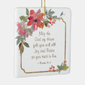 Romeinen 15:13 God van hoop, Kerstmis Keramisch Ornament (Rechts)