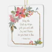 Romeinen 15:13 God van hoop, Kerstmis Keramisch Ornament (Links)