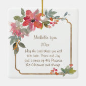 Romeinen 15:13 God van hoop, Kerstmis Keramisch Ornament (Achterkant)