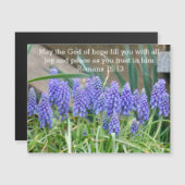 Romeinen 15:13 Hyacinth Magnetic Card (Voorkant / Achterkant)