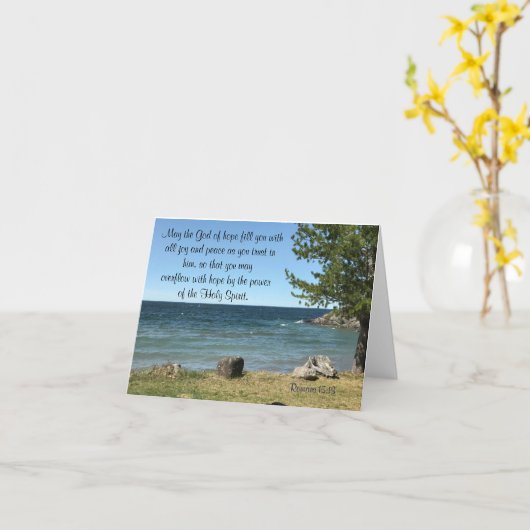 Romeinen 15:13 kaart (Gele Bloem)