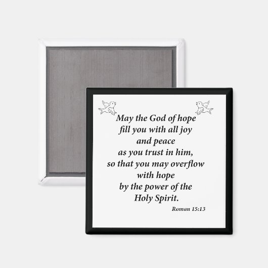 Romeinen 15:13 magneet (Voorkant / Achterkant)