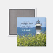 Romeinen 15:13 mei de God van de Hoop, vuurtoren Magneet (Voorkant / Achterkant)