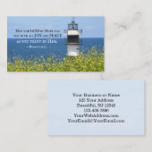 Romeinen 15:13 mei de God van de Hoop, vuurtoren Visitekaartje (Voorkant / Achterkant)