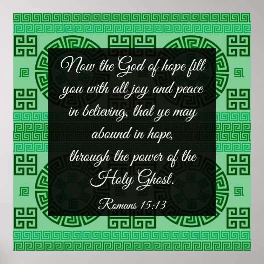 Romeinen 15:13 Poster (Voorkant)