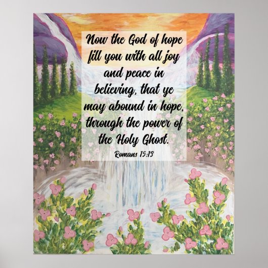 Romeinen 15:13 Poster (Voorkant)