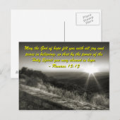 Romeinen 15:13, Sunrise Briefkaart (Voorkant / Achterkant)