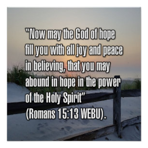 Romeinen 15:13 WEBU Perfect Poster