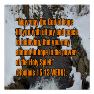 Romeinen 15:13 WEBU Perfect Poster