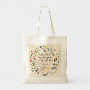 Romeinen 15:15 Christelijke Bijbelvers Waterverf  Tote Bag