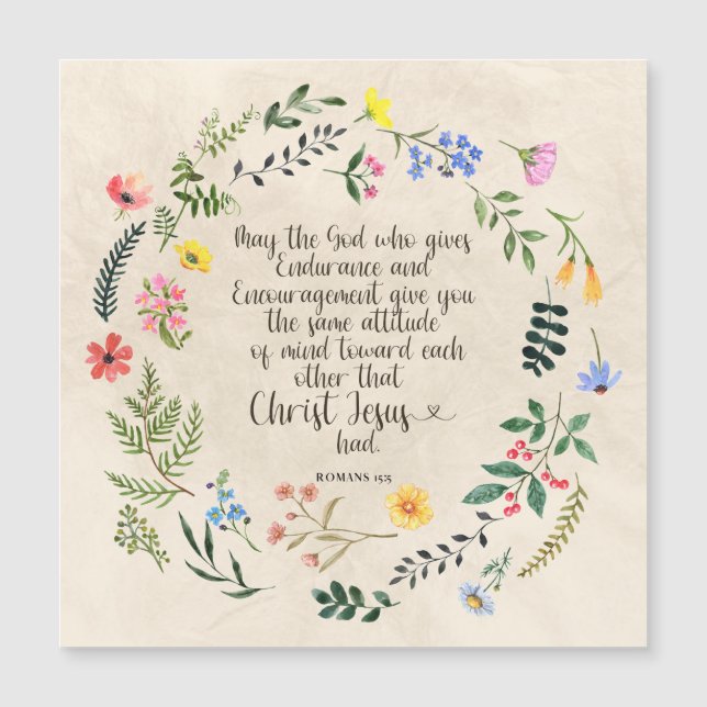 Romeinen 15:5 Bijbelvers Afbeelding (Voorkant)