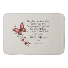 Romeinen 15:5 Bijbelvers Afbeelding Badmat