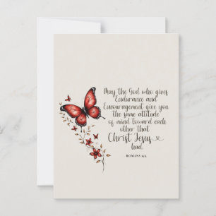 Romeinen 15:5 Bijbelvers Afbeelding Briefkaart