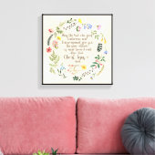 Romeinen 15:5 Bijbelvers Afbeelding Canvas Afdruk (Insitu (Woonkamer))