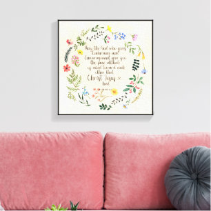 Romeinen 15:5 Bijbelvers Afbeelding Canvas Afdruk