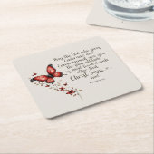 Romeinen 15:5 Bijbelvers Afbeelding Kartonnen Onderzetters (Schuin)