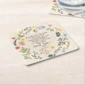 Romeinen 15:5 Bijbelvers Afbeelding Kartonnen Onderzetters (Schuin)