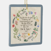 Romeinen 15:5 Bijbelvers Afbeelding Keramisch Ornament (Rechts)