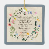 Romeinen 15:5 Bijbelvers Afbeelding Keramisch Ornament (Achterkant)