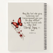 Romeinen 15:5 Bijbelvers Afbeelding Notitieboek (Achterkant)