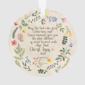 Romeinen 15:5 Bijbelvers Afbeelding Ornament (achterkant)