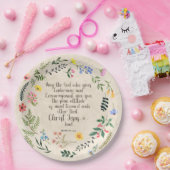 Romeinen 15:5 Bijbelvers Afbeelding Papieren Bordje (Feest)