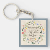 Romeinen 15:5 Bijbelvers Afbeelding Sleutelhanger (voorkant)