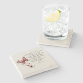 Romeinen 15:5 Bijbelvers Afbeelding Stenen Onderzetter (Zijkant)