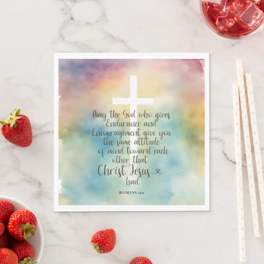 Romeinen 15:5 Bijbelvers Papieren servetten (Insitu)