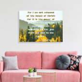 Romeinen 1:16 Bijbelse KJV Pic Wall Art Canvas Afdruk (Insitu (Woonkamer))