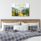 Romeinen 1:16 Bijbelse KJV Pic Wall Art Canvas Afdruk (Insitu (Slaapkamer))