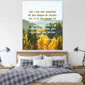 Romeinen 1:16 Bijbelse KJV Pic Wall Art Canvas Afdruk (Insitu (Slaapkamer))