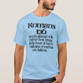 Romeinen 1:16 t-shirt (Voorkant)