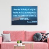 Romeinen 1:19 Bijbelse KJV Pic Wall Art Canvas Afdruk (Insitu (Woonkamer))